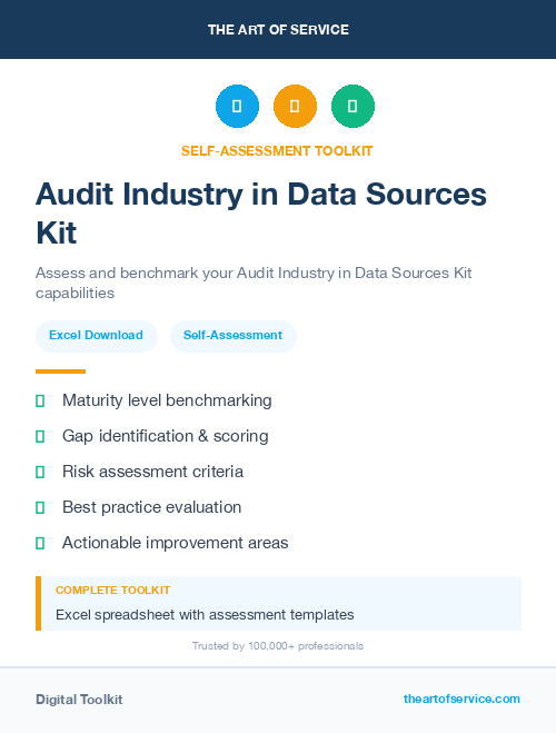 Audit Industry in Data Sources Kit