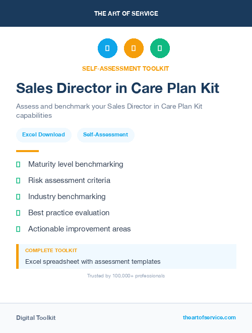 Sales Director in Care Plan Kit