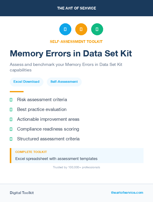 Memory Errors in Data Set Kit
