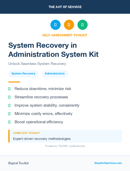 System Recovery in Administration System Kit