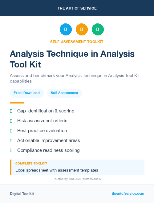 Analysis Technique in Analysis Tool Kit