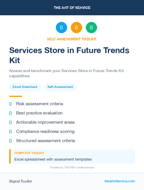 Services Store in Future Trends Kit