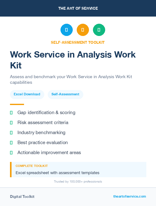 Work Service in Analysis Work Kit