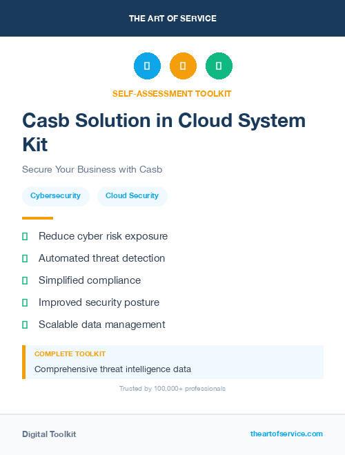 Casb Solution in Cloud System Kit