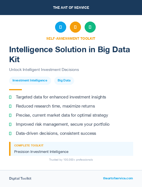 Intelligence Solution in Big Data Kit