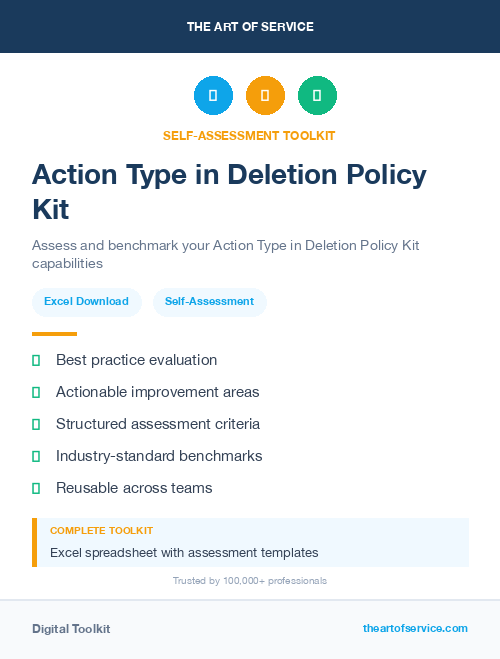 Action Type in Deletion Policy Kit