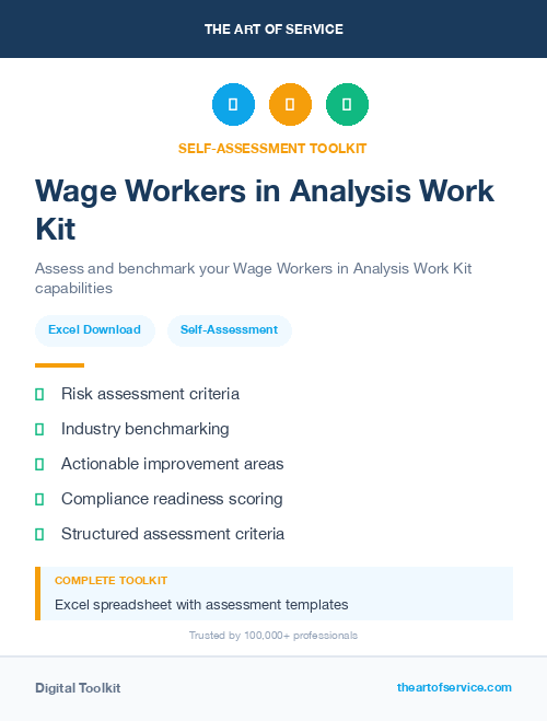Wage Workers in Analysis Work Kit