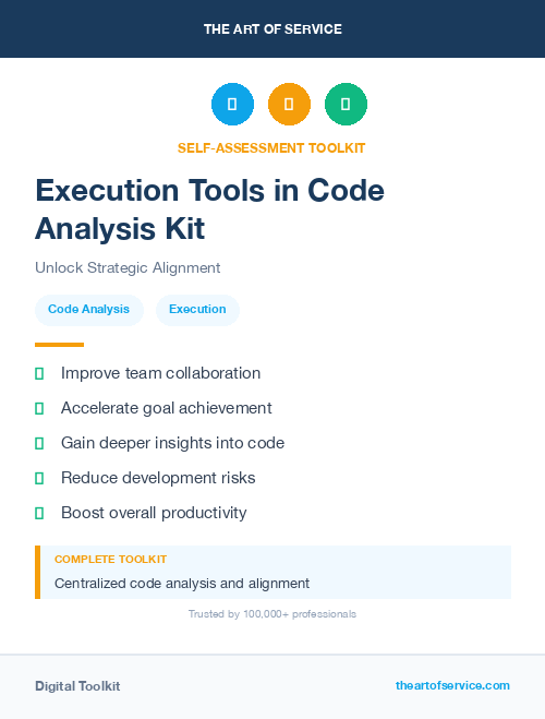 Execution Tools in Code Analysis Kit