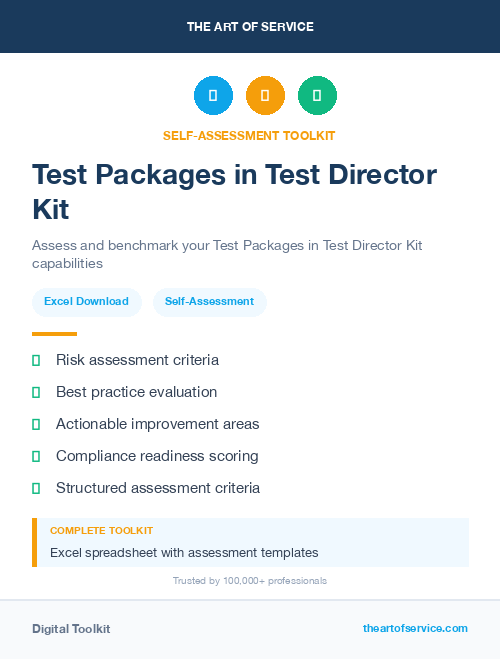 Test Packages in Test Director Kit