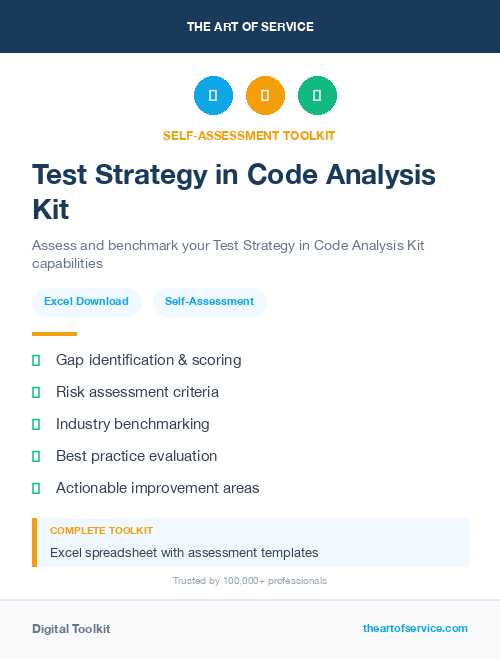 Test Strategy in Code Analysis Kit