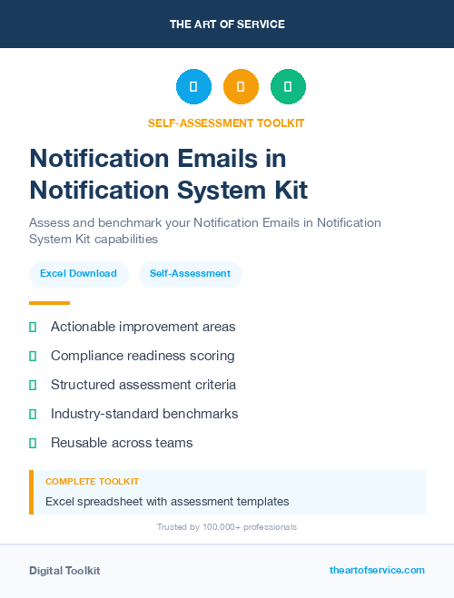 Notification Emails in Notification System Kit