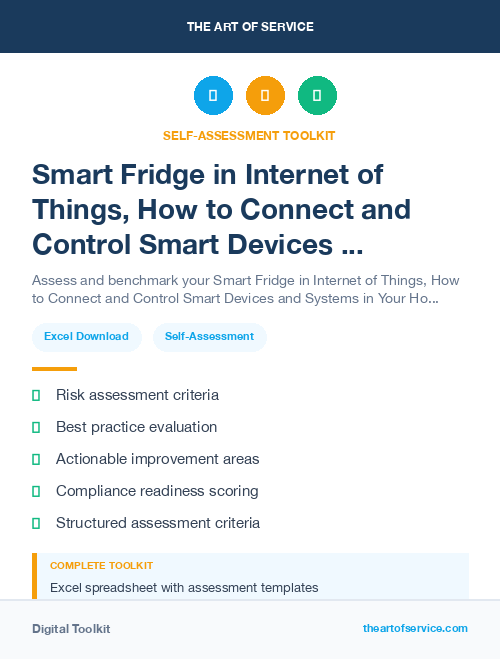 Smart Fridge in Internet of Things, How to Connect and Control Smart Devices and Systems in Your Home, Office, and Beyond Kit