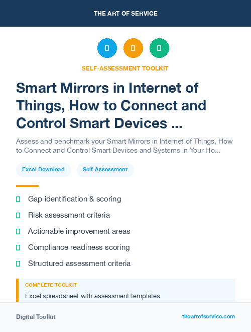 Smart Mirrors in Internet of Things, How to Connect and Control Smart Devices and Systems in Your Home, Office, and Beyond Kit