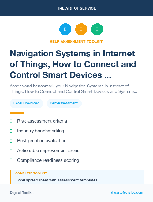 Navigation Systems in Internet of Things, How to Connect and Control Smart Devices and Systems in Your Home, Office, and Beyond Kit