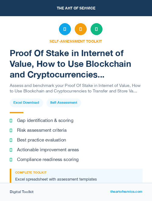 Proof Of Stake in Internet of Value, How to Use Blockchain and Cryptocurrencies to Transfer and Store Value Kit