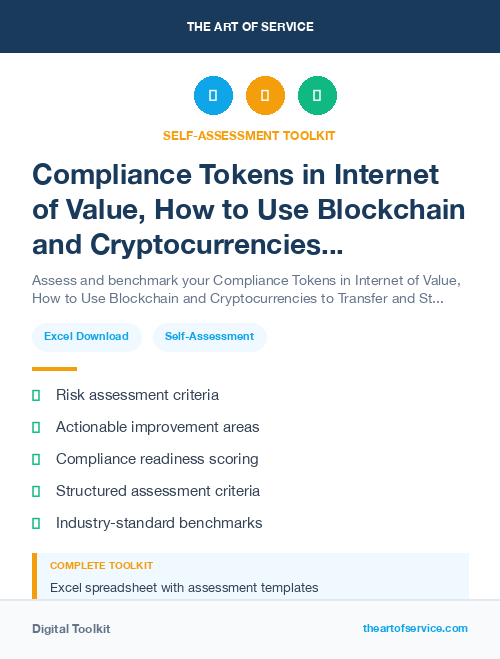 Compliance Tokens in Internet of Value, How to Use Blockchain and Cryptocurrencies to Transfer and Store Value Kit