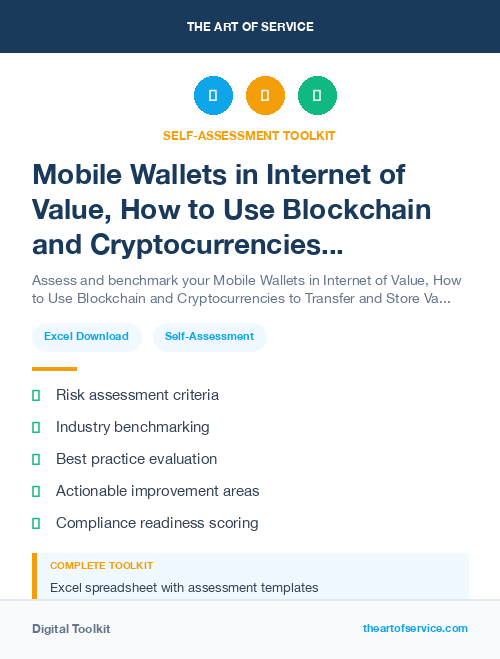 Mobile Wallets in Internet of Value, How to Use Blockchain and Cryptocurrencies to Transfer and Store Value Kit