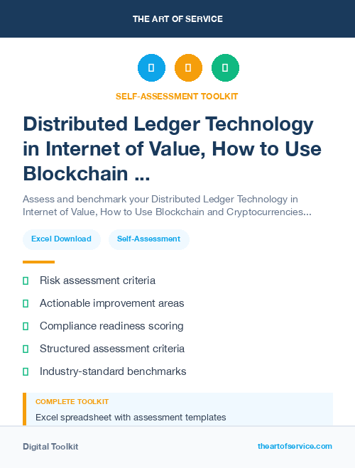 Distributed Ledger Technology in Internet of Value, How to Use Blockchain and Cryptocurrencies to Transfer and Store Value Kit