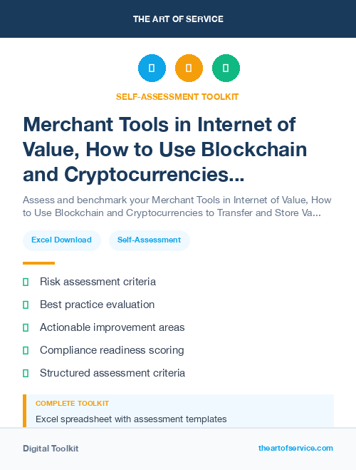 Merchant Tools in Internet of Value, How to Use Blockchain and Cryptocurrencies to Transfer and Store Value Kit