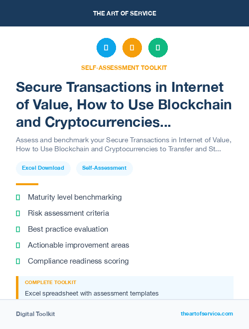 Secure Transactions in Internet of Value, How to Use Blockchain and Cryptocurrencies to Transfer and Store Value Kit