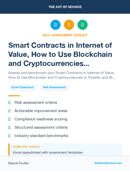 Smart Contracts in Internet of Value, How to Use Blockchain and Cryptocurrencies to Transfer and Store Value Kit