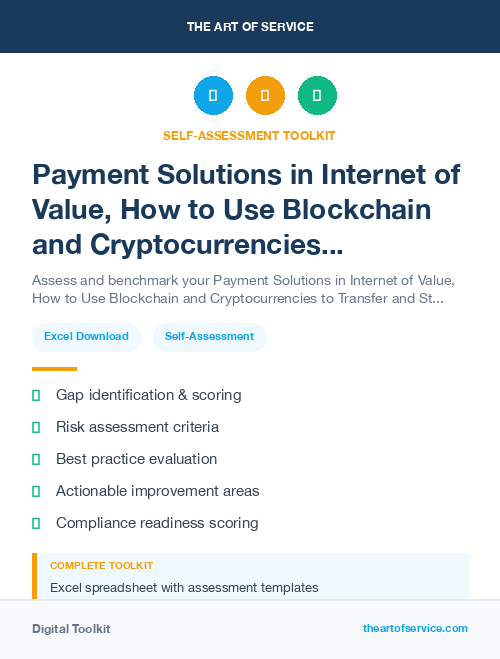 Payment Solutions in Internet of Value, How to Use Blockchain and Cryptocurrencies to Transfer and Store Value Kit