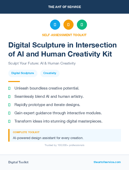 Digital Sculpture in Intersection of AI and Human Creativity Kit