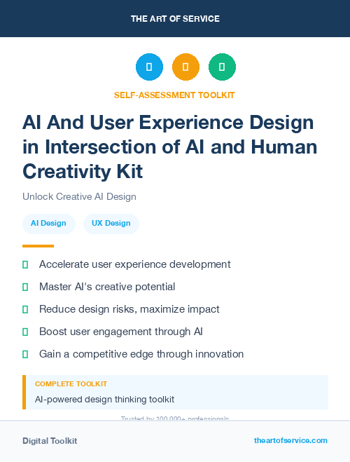 AI And User Experience Design in Intersection of AI and Human Creativity Kit