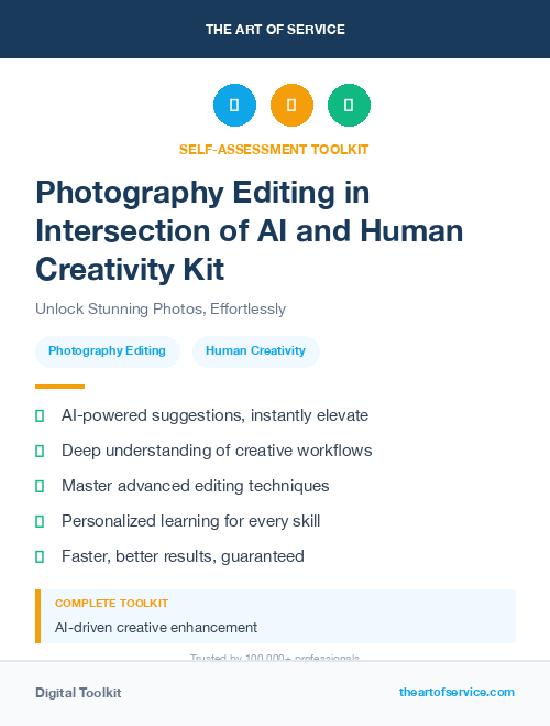 Photography Editing in Intersection of AI and Human Creativity Kit