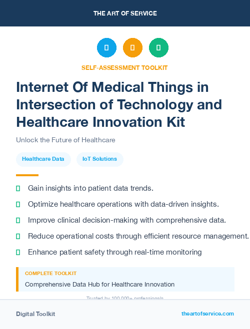 Internet Of Medical Things in Intersection of Technology and Healthcare Innovation Kit