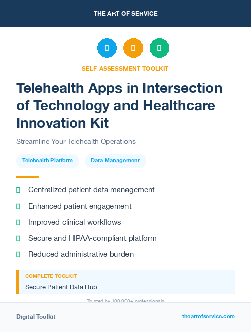 Telehealth Apps in Intersection of Technology and Healthcare Innovation Kit