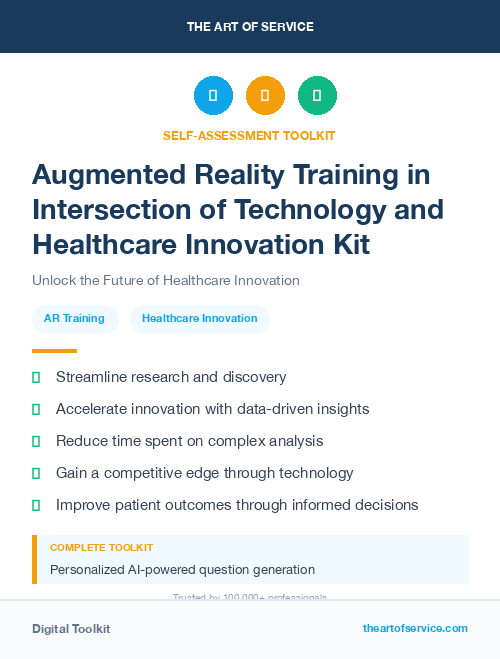 Augmented Reality Training in Intersection of Technology and Healthcare Innovation Kit