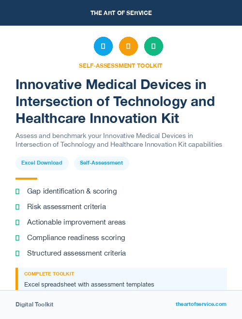Innovative Medical Devices in Intersection of Technology and Healthcare Innovation Kit