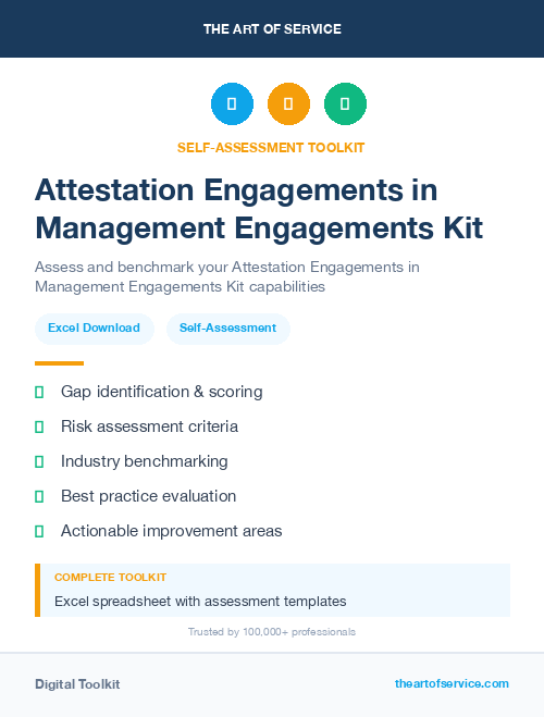 Attestation Engagements in Management Engagements Kit