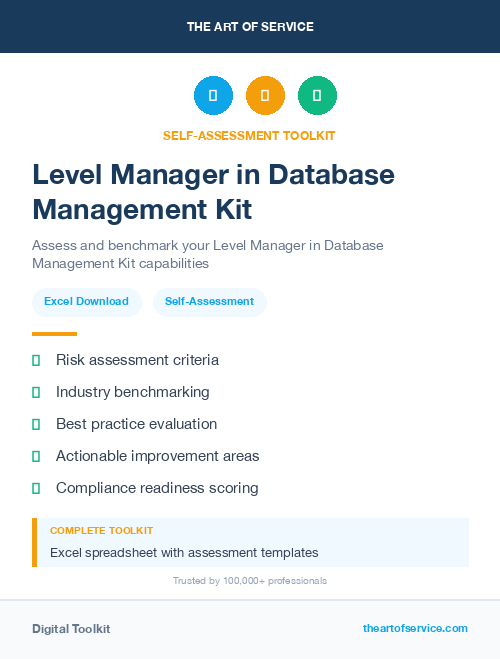 Level Manager in Database Management Kit
