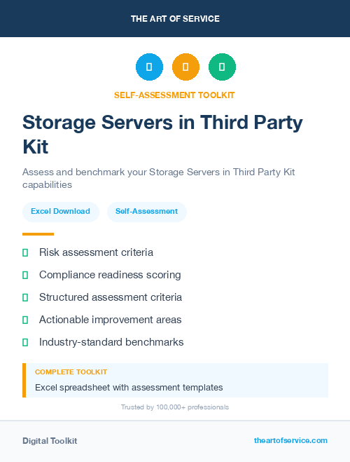 Storage Servers in Third Party Kit