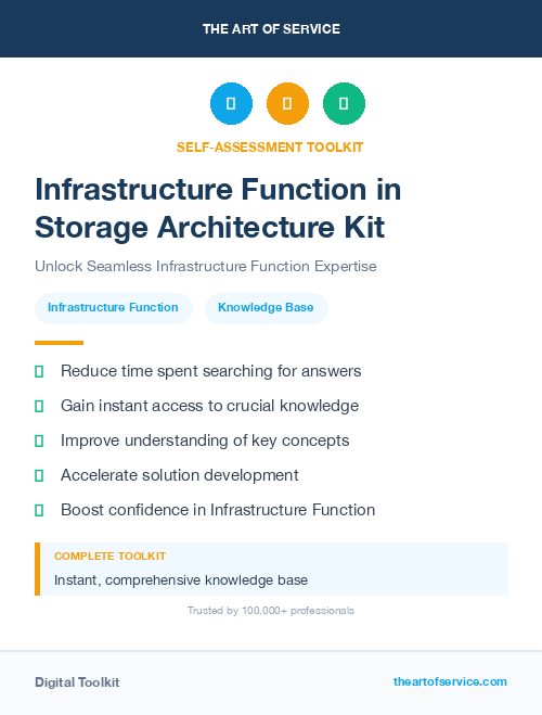Infrastructure Function in Storage Architecture Kit