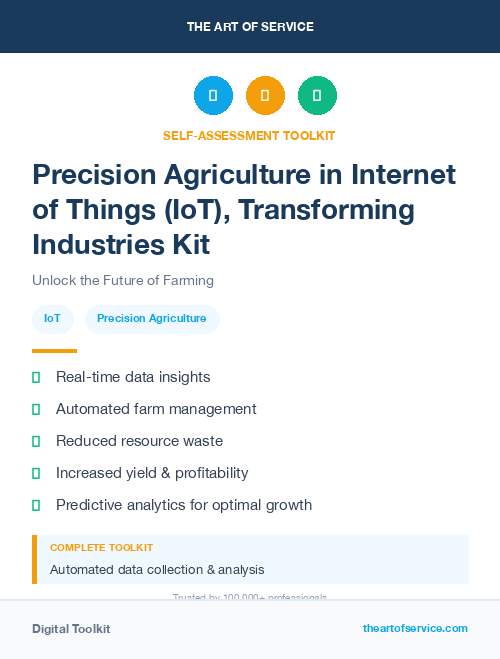 Precision Agriculture in Internet of Things (IoT), Transforming Industries Kit