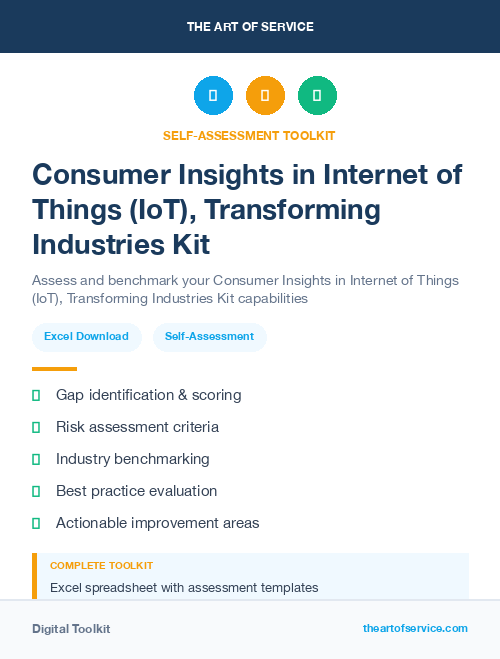 Consumer Insights in Internet of Things (IoT), Transforming Industries Kit