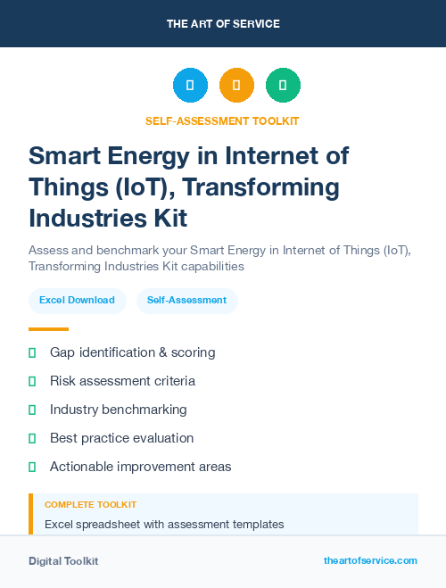 Smart Energy in Internet of Things (IoT), Transforming Industries Kit