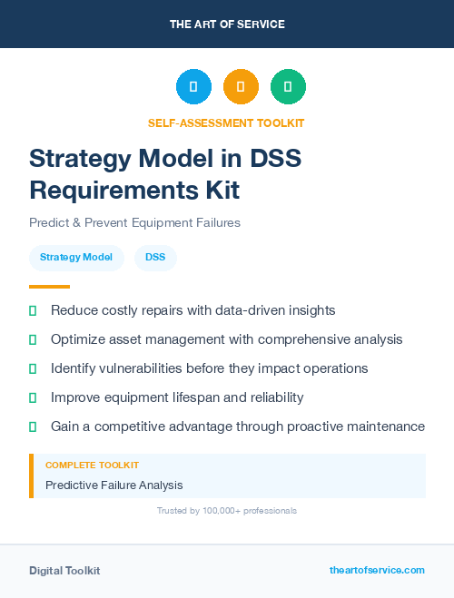 Strategy Model in DSS Requirements Kit
