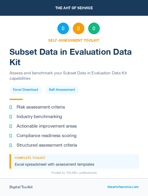 Subset Data in Evaluation Data Kit