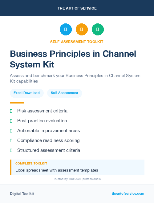 Business Principles in Channel System Kit