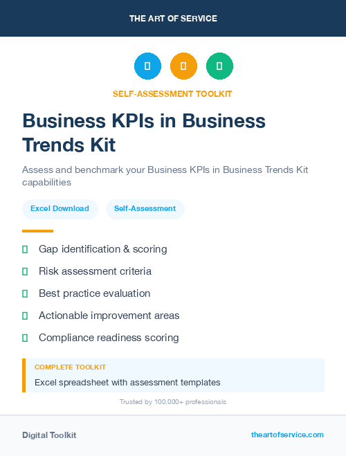 Business KPIs in Business Trends Kit