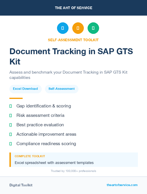 Document Tracking in SAP GTS Kit