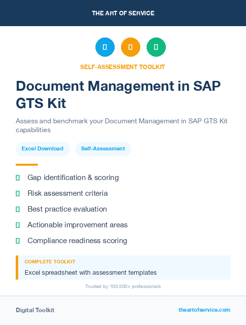 Document Management in SAP GTS Kit