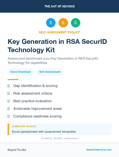 Key Generation in RSA SecurID Technology Kit