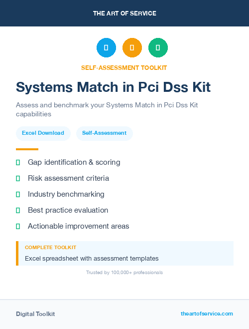 Systems Match in Pci Dss Kit