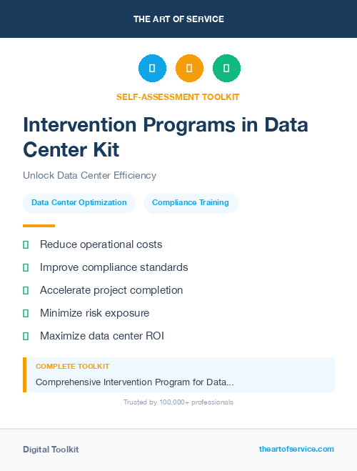 Intervention Programs in Data Center Kit