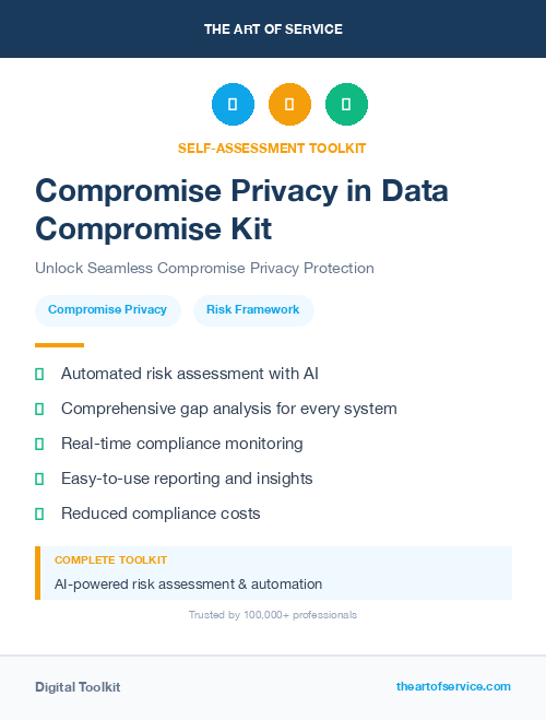 Compromise Privacy in Data Compromise Kit